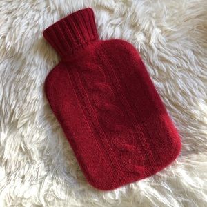 CHIC RED CASHMERE WATER BOTTLE NWOT